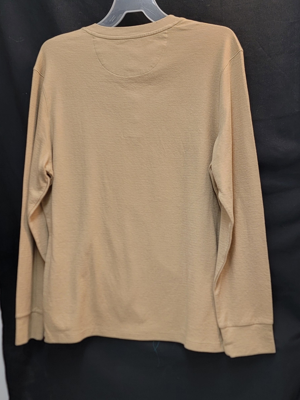 Men's Crewneck Long-Sleeve Sweater in Tan